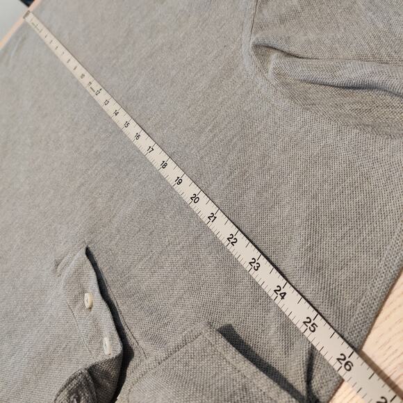 Kent Wang Polo Shirt Size XXL Pique Gray Golf Work Office Business Casual Travel - Picture 10 of 10